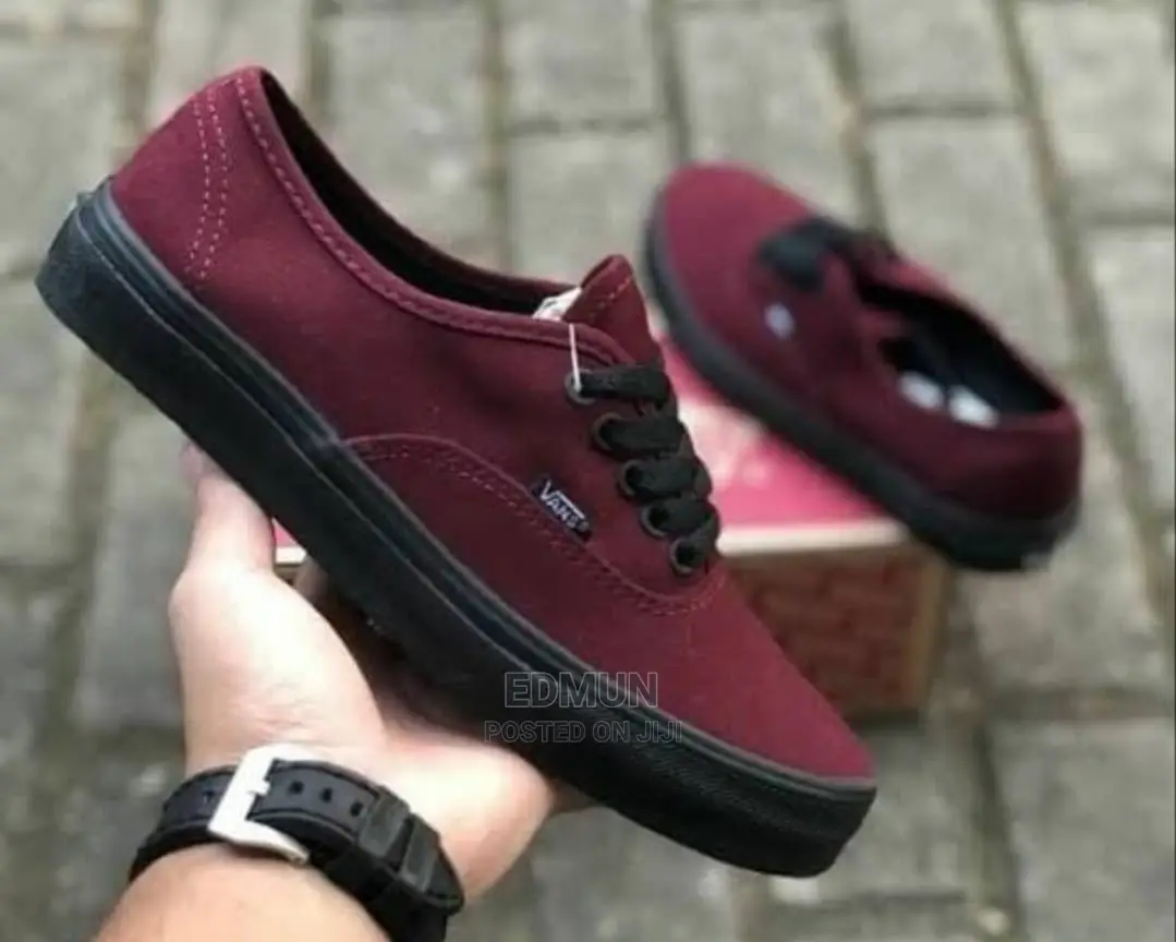 Maroon Black Van's