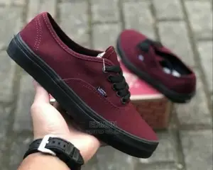 Maroon Black Van's
