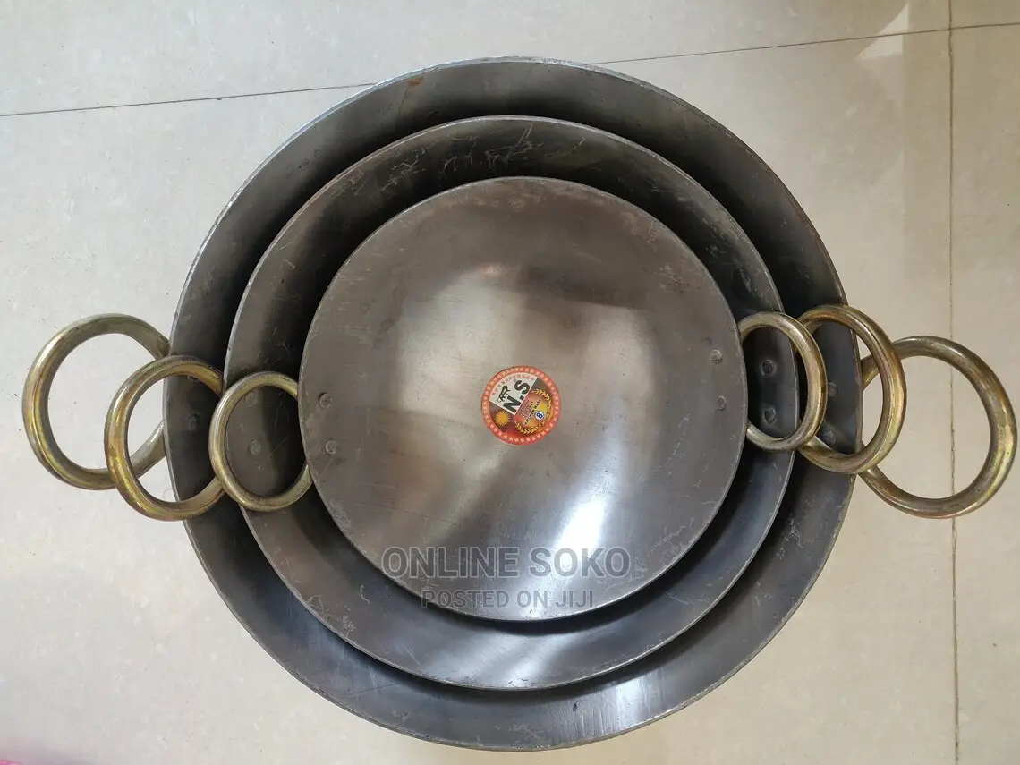 Kitchen Multipurpose Aluminium/Ss/Iron Kadai/Karhai/Wok