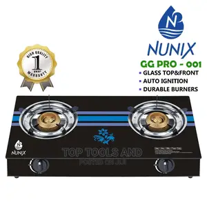 Double Burner Glass Top Gas Cooker