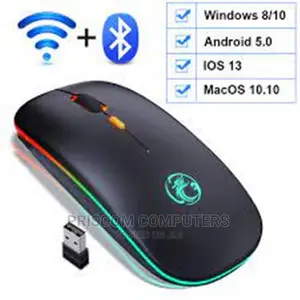 Bluetooth Rechargeable Mouse With Light
