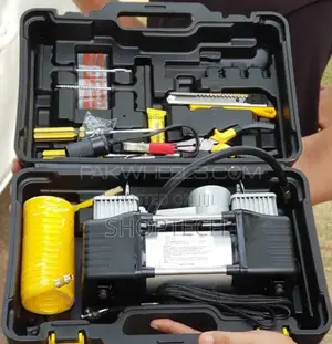 Portable Air Compressor With Tool Kit