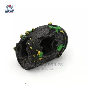 Barrel Cave Acquarium Decoration