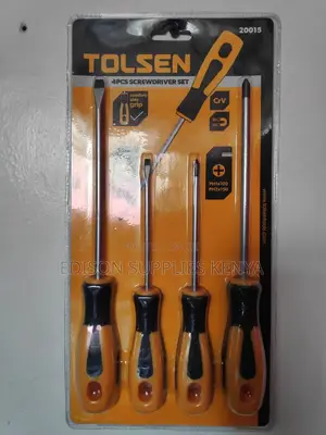 Screwdriver Set With Magnetic Tips 4pcs Tolsen Heavy Duty