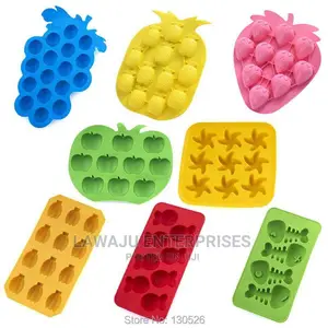 Mixed Fruit Design Ice Cube Moulds
