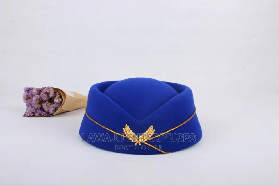 Ladies Stewardess Hat - Royal Blue
