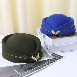 Ladies Stewardess Hat - Royal Blue