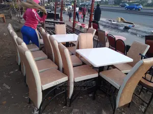Four Restaurant Chairs and Table