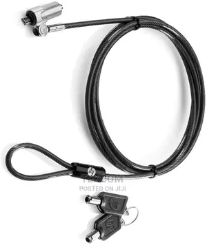 HP Keyed Cable Lock 10 Mm - Black