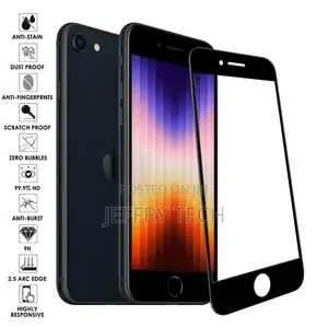 For iPhone SE 8 Full Coverage Tempered Glass Scr