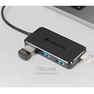 Transcend 4-Port HUB USB 3.1 Gen 1 Type C, Black