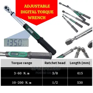 Digital Adjustable Preset Torque Wrench