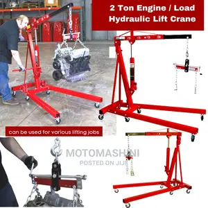 2 Ton Engine / Load Lifting Crane With Dual Pumps Leveler
