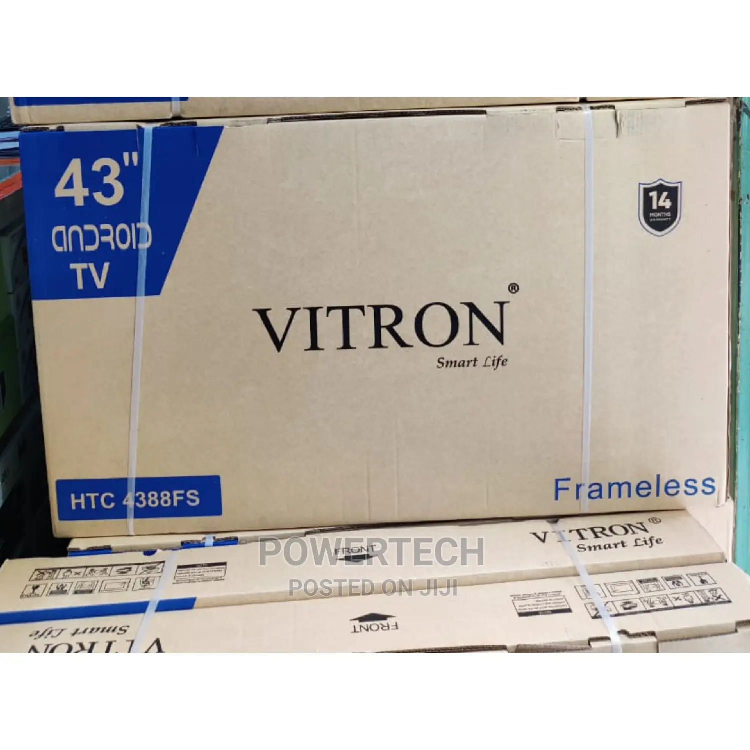 Vitron 43 Inches Frameless;Smart Android