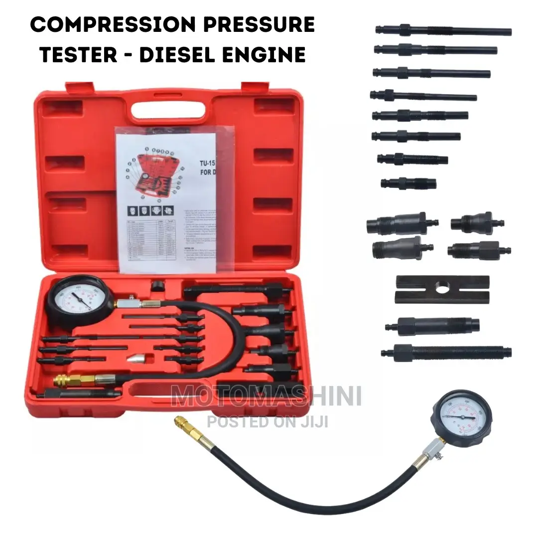 Diesel Engine Cylinder Compression Pressure Tester Kit