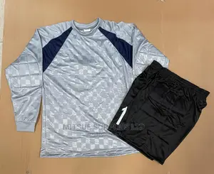Football Goalkeeper Uniform Set Imported Senior- Grey