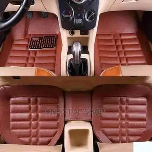 Chocolate 3pc 5 Seater Leather Deep Dish Floor Mats