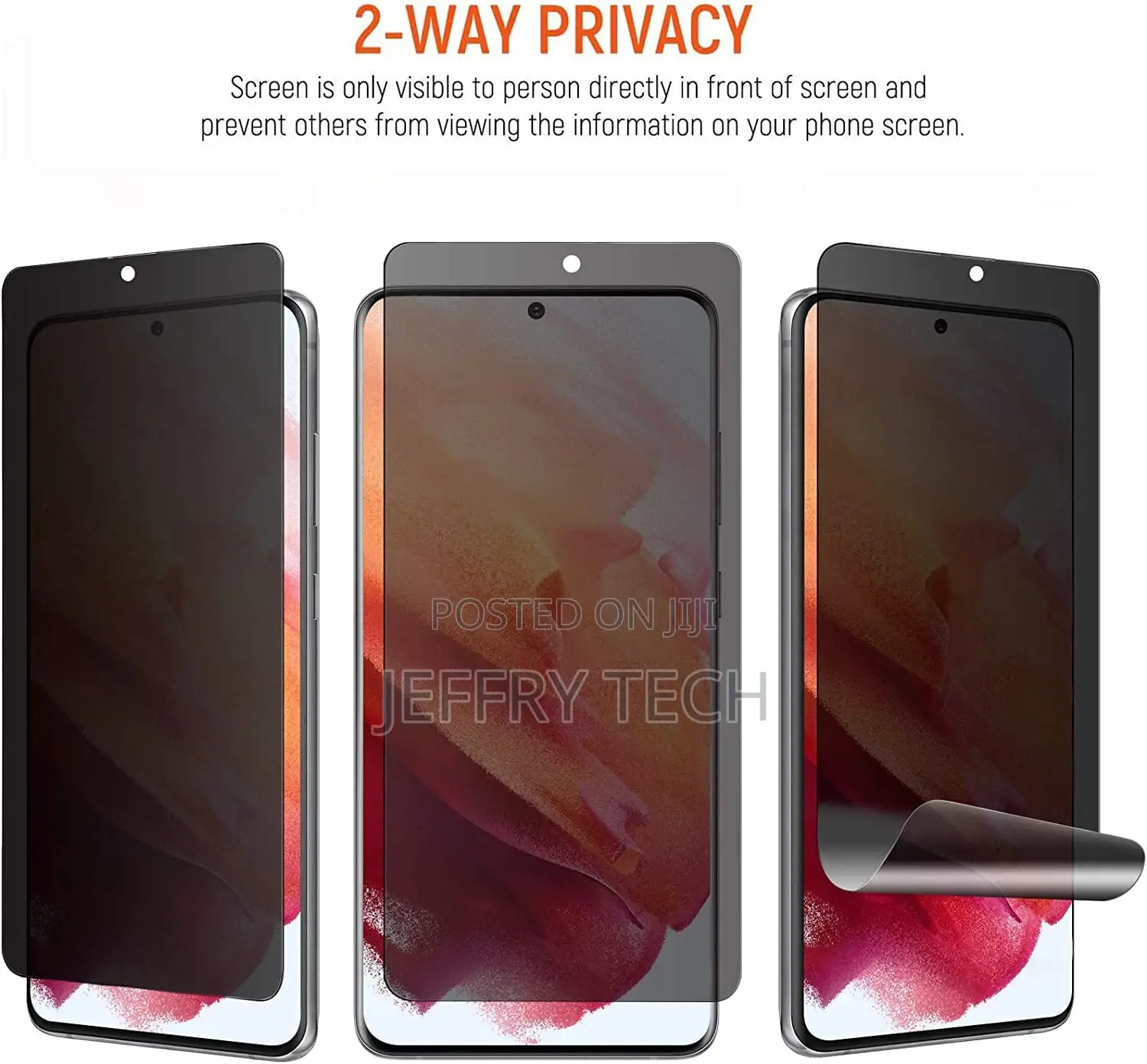 Galaxy S21 Ultra Privacy Screen Protector, [Case Friendly] [
