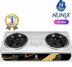Nunix Gas Stove Stainless 2 Burner