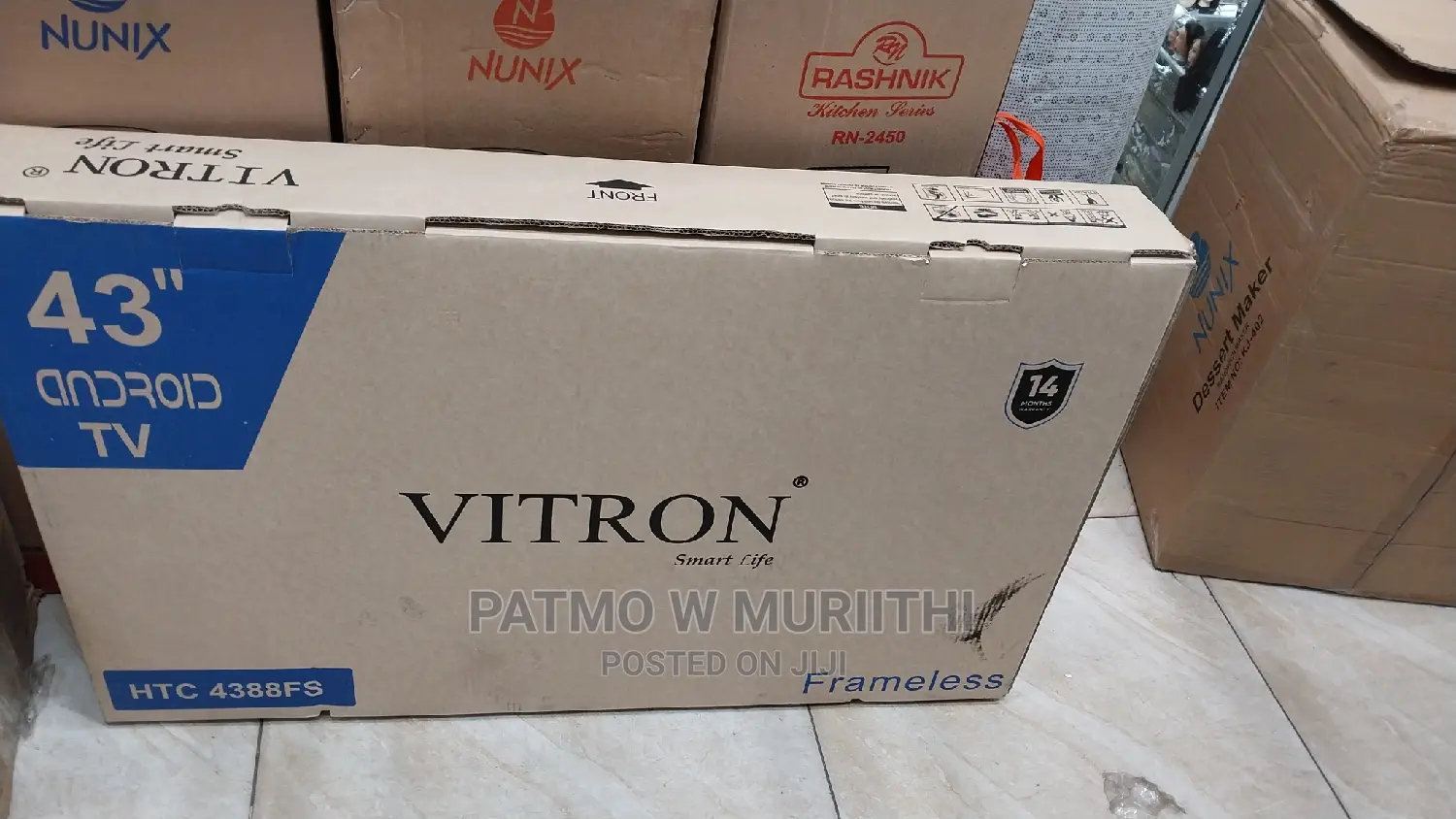 Vitron 43" Smart Android Youtube Facebook Netflix