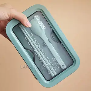 Bento Lunch Box With Chopsticks Spoon