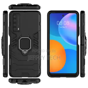 Huawei Y7a P Smart 2021, 3in1 Shockproof Rugged Ring Car Ho