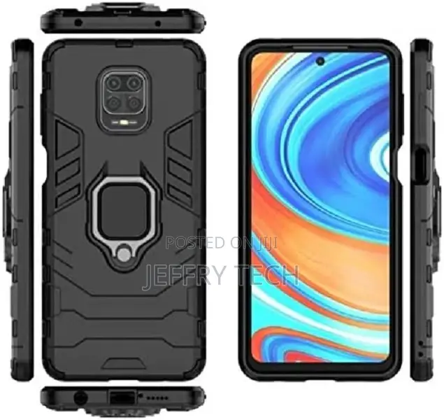 Redmi Note 9s Defender Case | Rotating Ring Holder