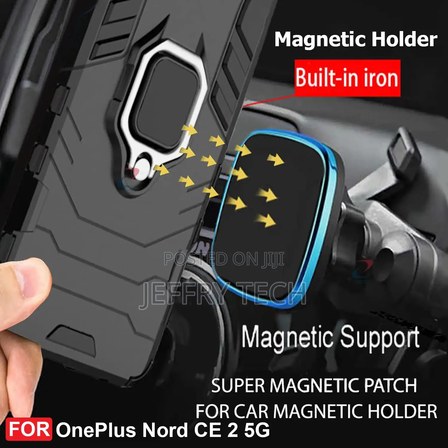 Armour Oneplus Nord CE 2 5G Defender Case | Rotating Ring Ho