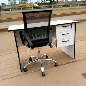 1.2 Mtrs Office Desk Plus Low Back Recliner Mesh Chair