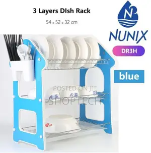 Nunix Wooden Dish Rack 3 Tiers.