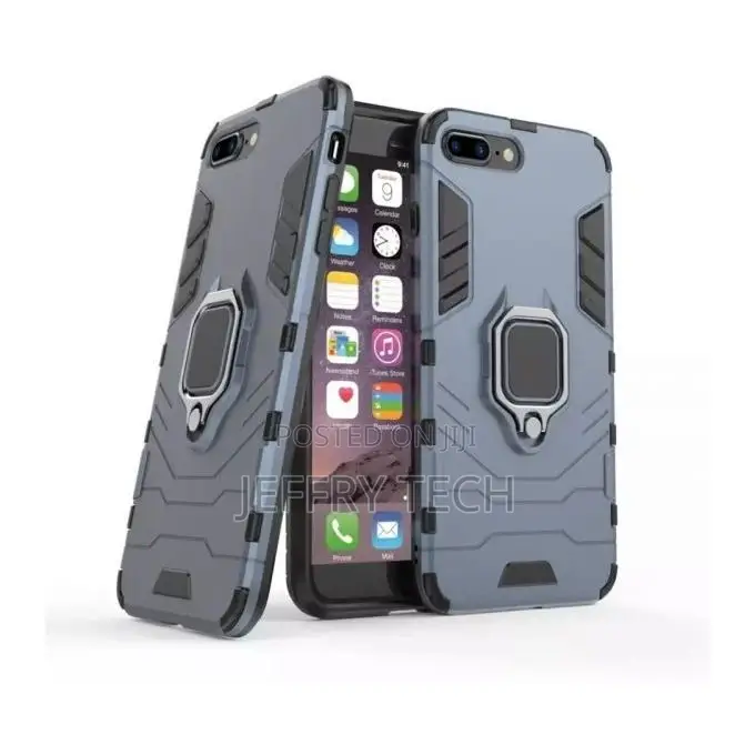 Generic Ring Shockproof Cover for iPhone 8 Plus-