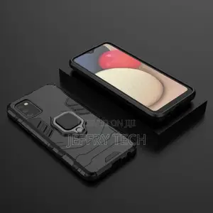Samsung Galaxy A02S Luxury Ring Back Cover Stand Armor Shock