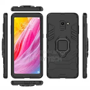 Cover Case With Ring Holder for Samsung Galaxy J6 Prime - Ar