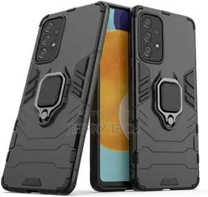 Metal Ring Back Cover for Samsung Galaxy A33 5G (Black)