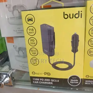 Budi 1.5m PD 100W QC 3.0 Car Charger CC069B (Support Laptops