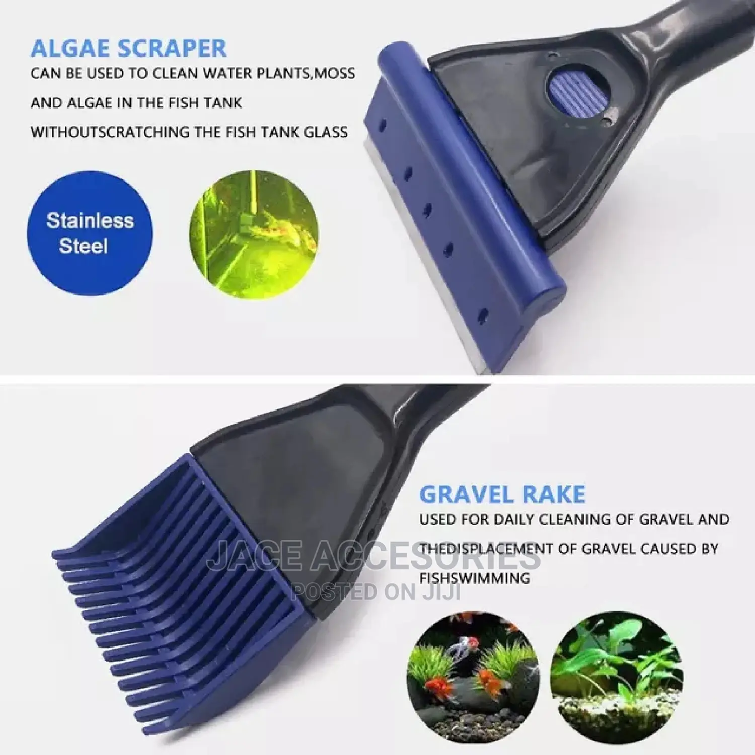 Acquarium Cleaning Tools 5 in One