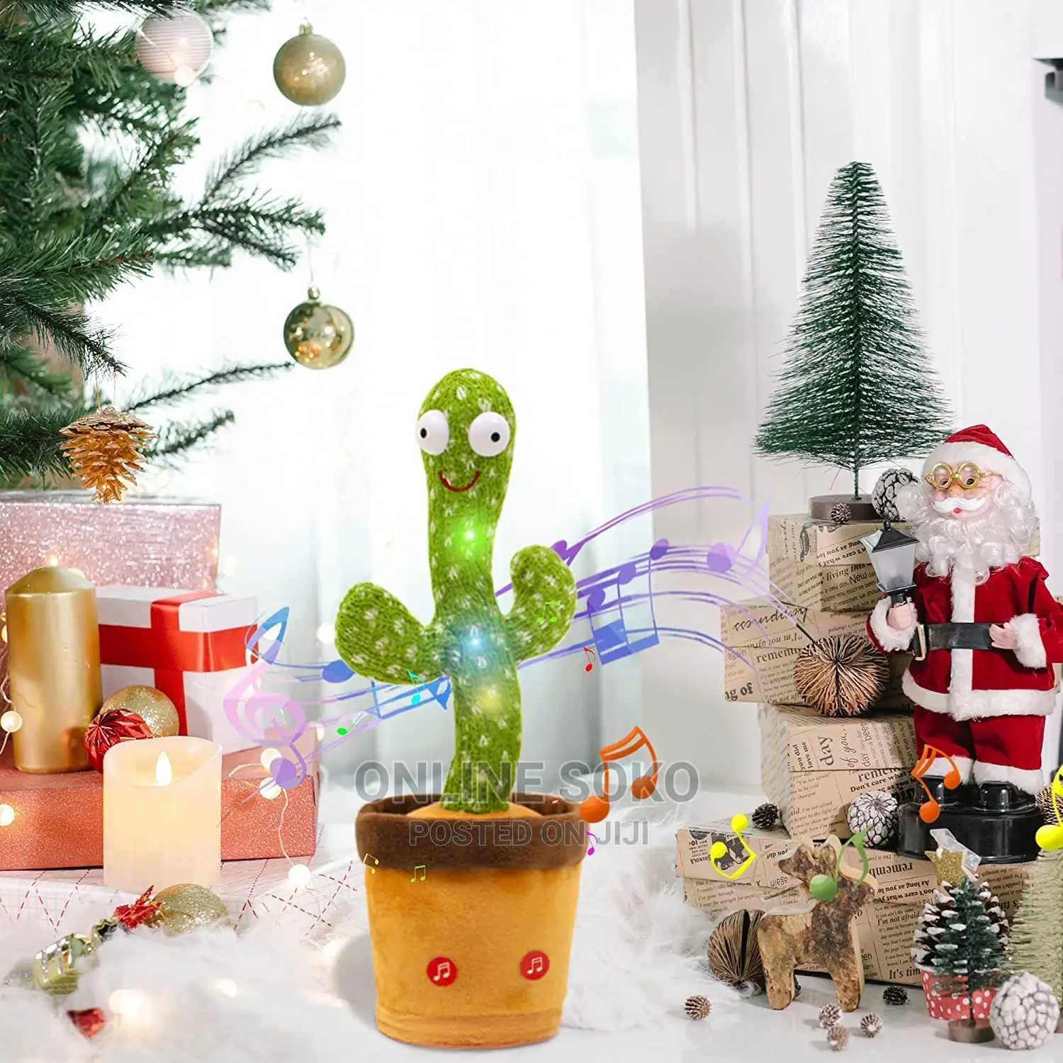 Kids Singing Talking Dancing Cactus Plush Toy