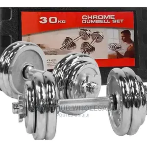 Chrome Dumbbells 30kg With Case