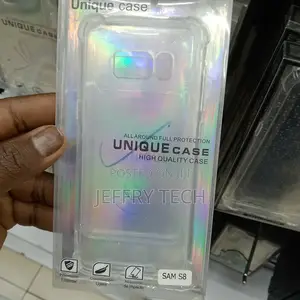 Case Compatible With Galaxy S8, Clear Shockproof Bumper Case
