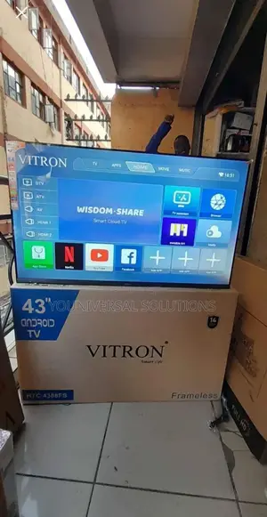 Vitron 43inches Smart Android Frameless Digital Tv.