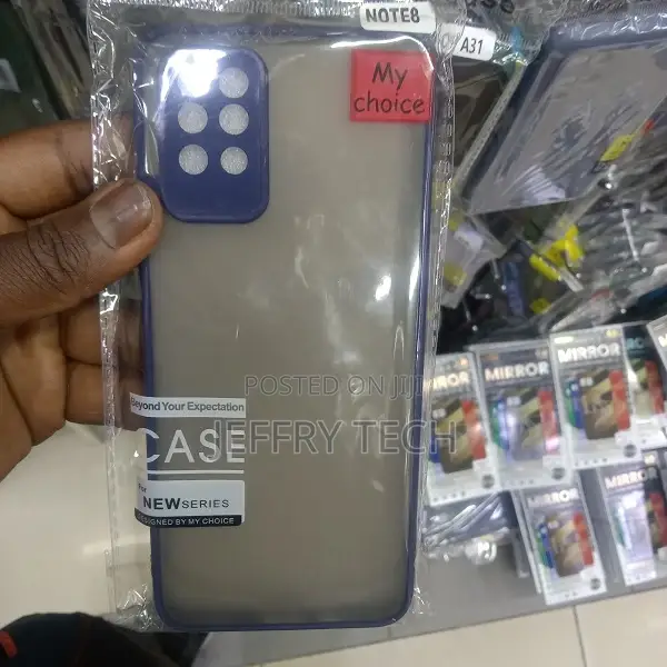 Back Cover for Redmi Note 8 Matte Smoke Case With Camera Cap