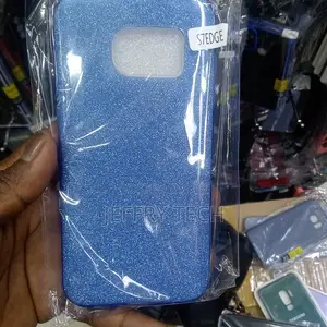 Blue Glitter Samsung Galaxy S7 Edge Case