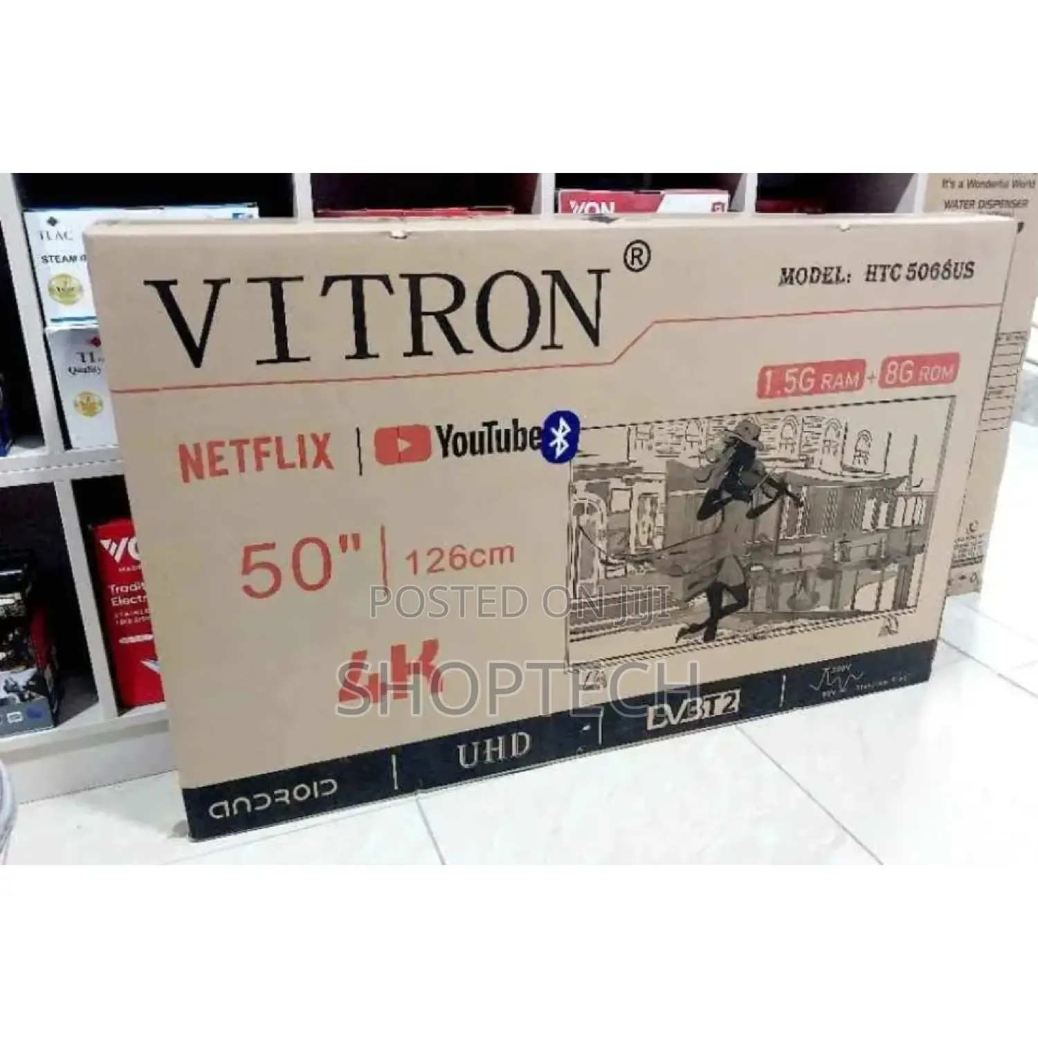 Vitron 50 Inches Smart Android Bluetooth Enabled.