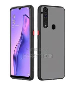 Back Cover for Oppo A31 (TPU, Plastic | Black | Solid)