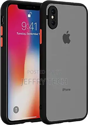 Matte Case Cover for iPhone Xs - Black