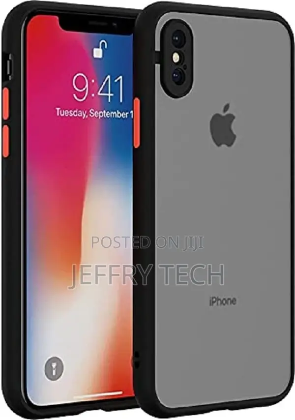 Matte Case Cover for iPhone Xs - Black