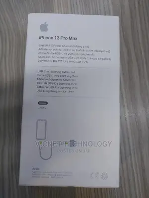 Original iPhone 13 Pro 25w Usb-C Adapter and Lighting Cable