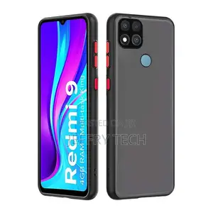 XIAOMI REDMI 9C Translucent Frosted Smoke Back Cover With Ca