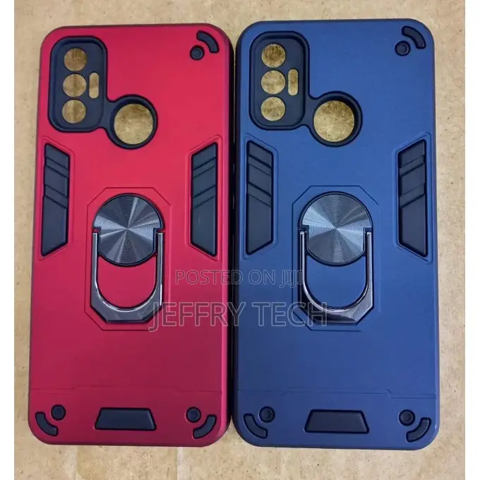 Tecno Spark 7 CASE//Hard Cover//Armor With a Ring//Camera Pr