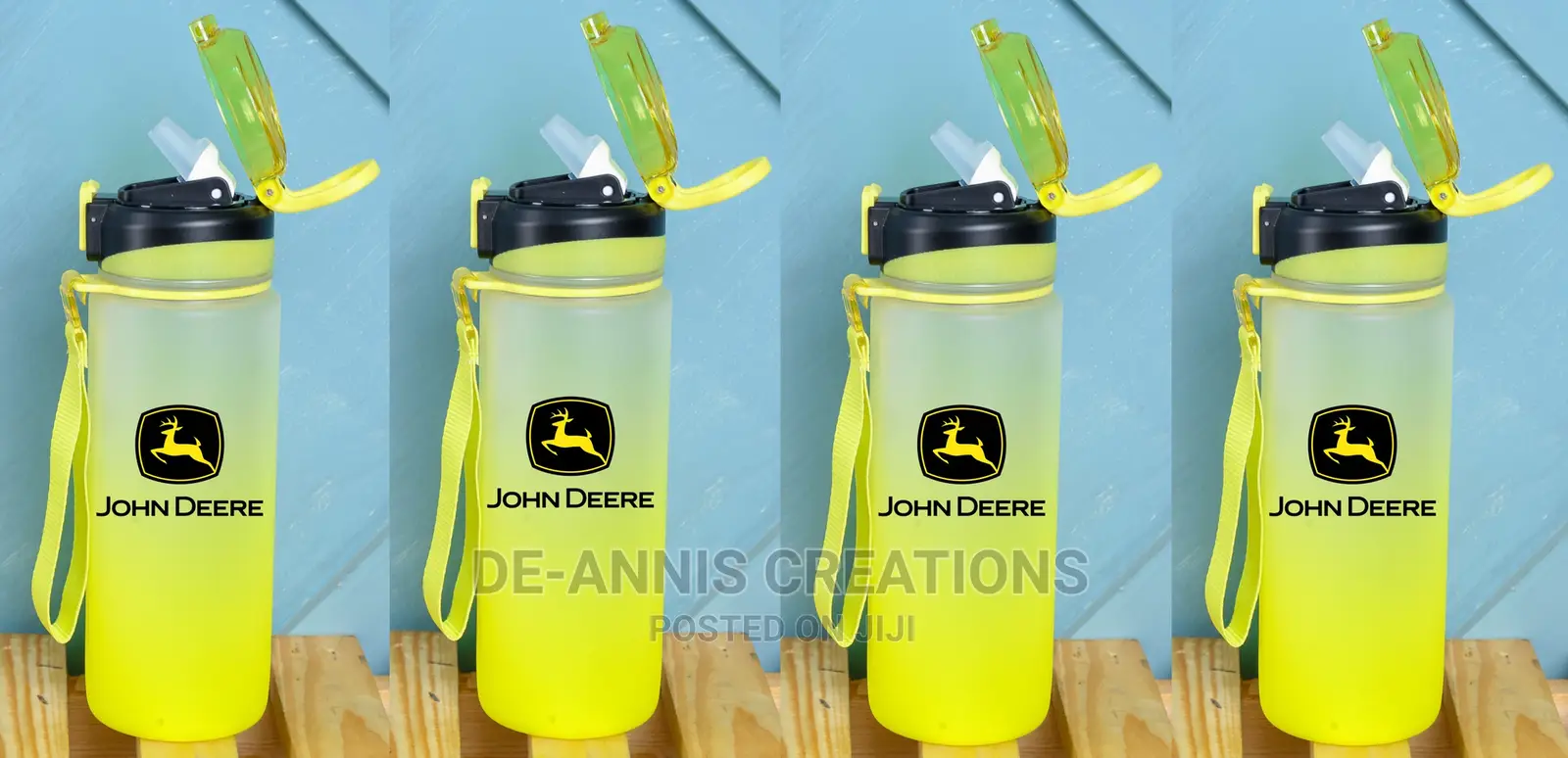 Yellow Plastic Water Bottle